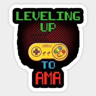 Promoted To AMA T-Shirt Unlocked Gamer Leveling Up Sticker